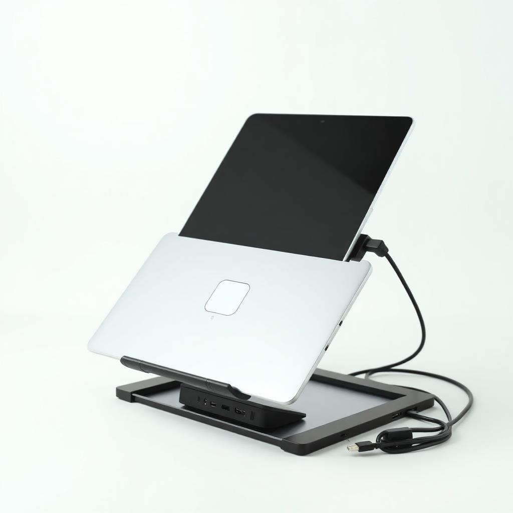 Suporte de Laptop + Hub USB-C