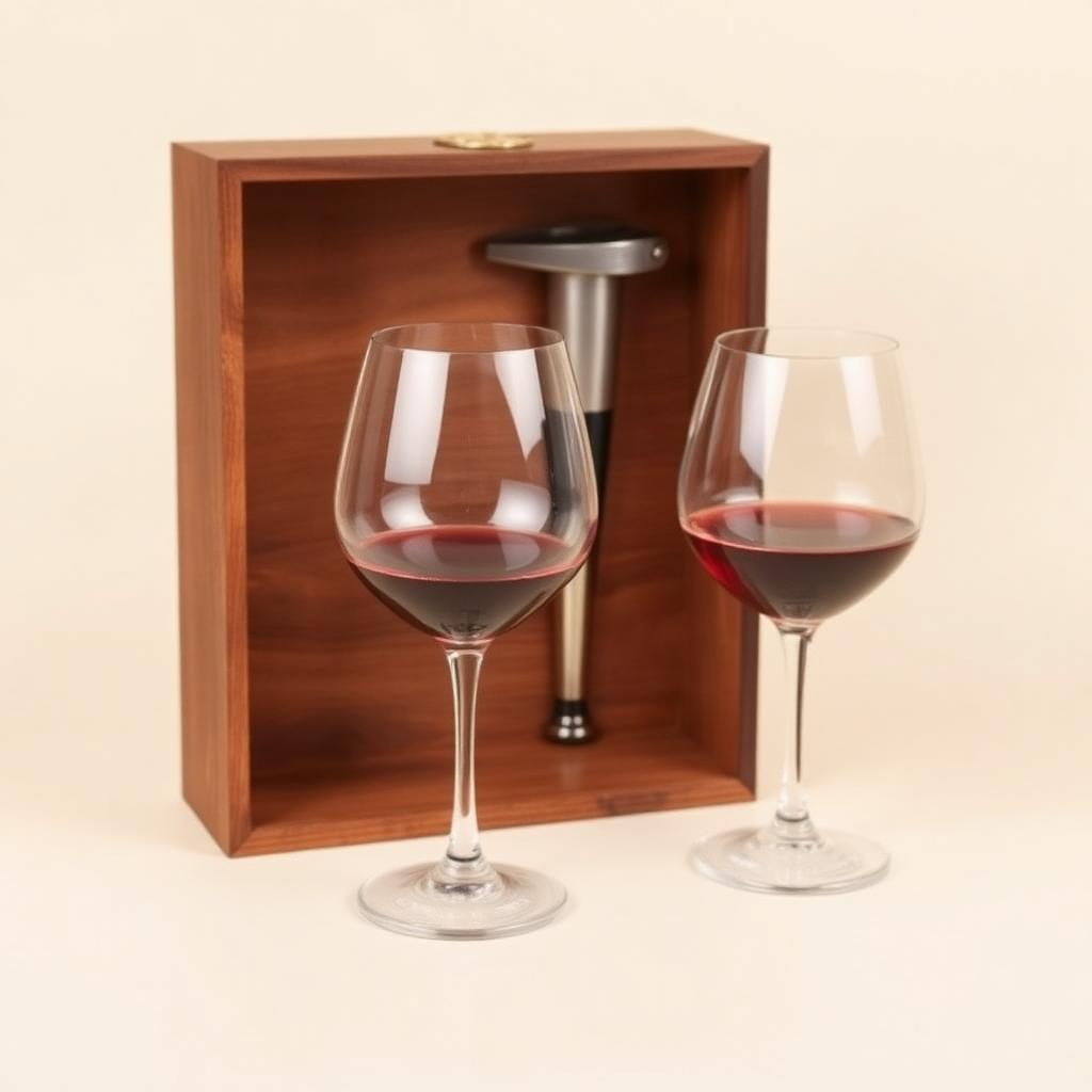 Gift Box Vinho + 2 Copos