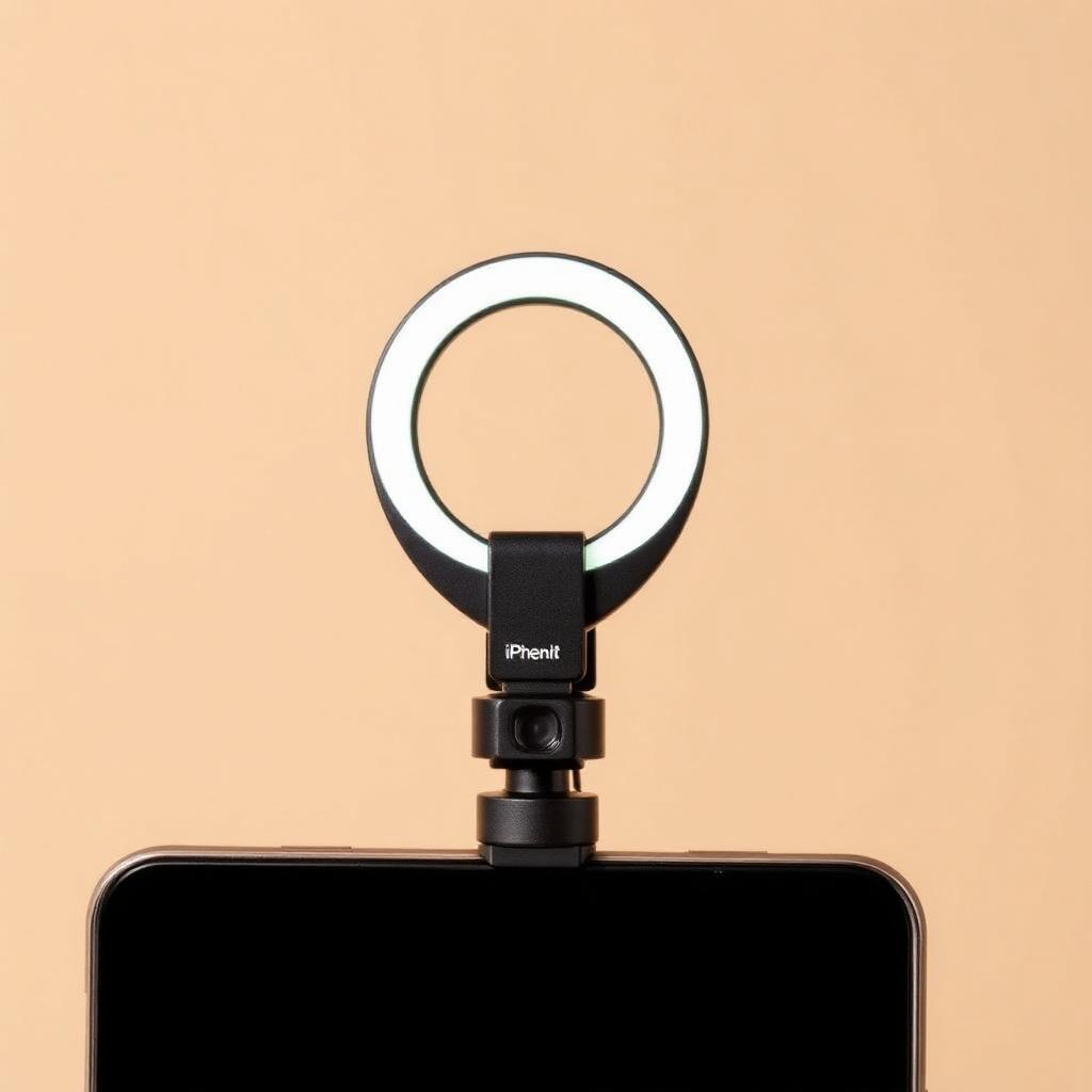 Ring Light Selfie com Clip