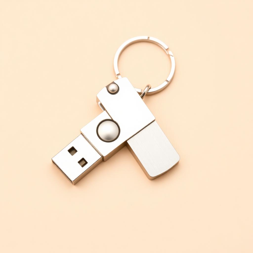 USB Metálico Keychain 32GB